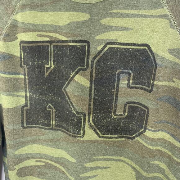 Camo Crew Neck Sweatshirt KC Sz Small - Picture 8 of 9